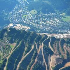 Flugwegposition um 15:38:45: Aufgenommen in der Nähe von Gemeinde Vordernberg, 8794, Österreich in 2294 Meter